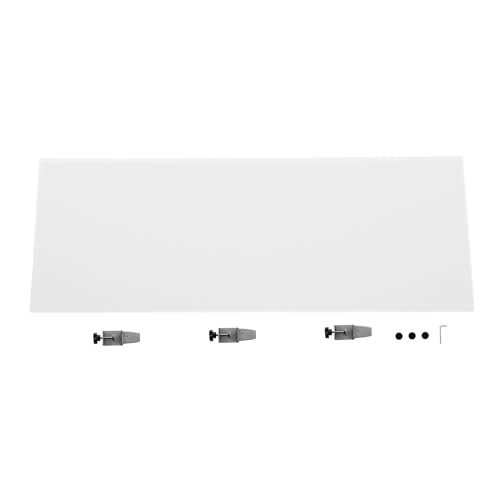 60'' × 22” Desk Divider Privacy Panel, Frosted Acrylic Table Top Sneeze Guard, Acoustic Wall Partition, Desktop Privacy Panel for Office Reduce Noise and Visual Distractions - size: 60'' × 22”