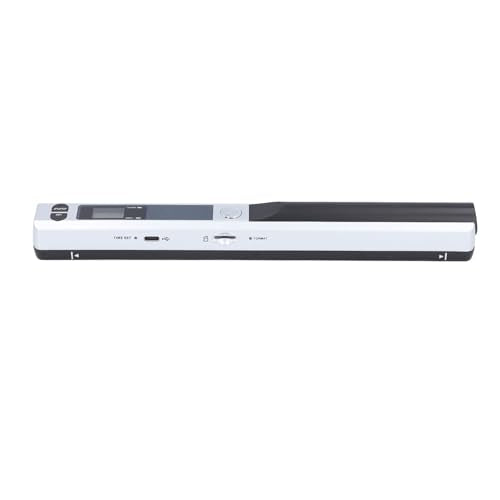 Focket Portable Document Scanner, 900 Dpi Handheld Photo Scanner Compact Lightweight with 32GB SD Card Storage for Home Office Business Travel (Silver) - color: Silver