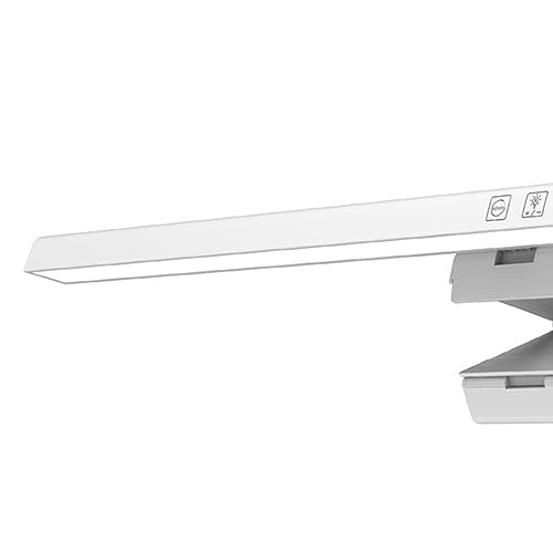 Computer Monitor Lamp, Screen Monitor Light Bar for Eye Caring, USB Reading LED Task Lamp with Auto Dimming, Touch Control, No Glare Eye Protection Home Office Desk Lamps (White)