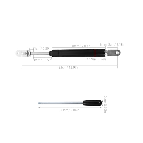 Cabilock Gas Spring Strut 11.41 Inch Replacement Rod for Barber Chair Salon Chair Parts Hair Styling Gas Lift Support