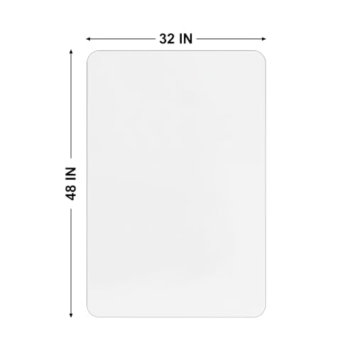 MESAILUP Office Chair Mat for Carpet or Hardwood Floor-32”x48” Chair Mat - size: Round Edge-32"x48"
