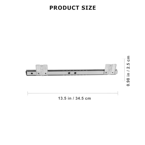 FAVOMOTO 14" Keyboard Drawer Slides - Heavy Duty Ball Bearing Keyboard Slides Under Desk Rails Rack Tray Accessories for Cabinet Furniture Hardware Rails