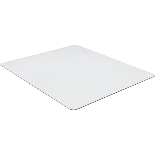 Glass Chair Mat Heavy 1/5" Thick Premium Tempered Glass Duty Hard Glass Chair Mats -for Office Chair on Carpet or Hard Floor with 4 Anti-Slip Pads 48" x 36" - size: 48" x 36"
