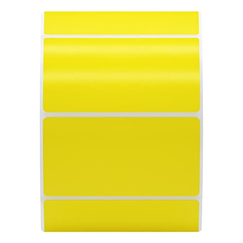 Hybsk 2.25x1.25 inch Color Direct Thermal Labels for Shipping, Barcodes, Address, Compatible with Rollo Label Printer & Zebra Desktop Printers (2.25"x1.25",Yellow) - color: Yellow, size: 2.25"x1.25"