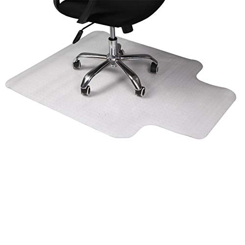 48 Inch Office Chair Mat for Carpet,Clear PVC Floor Protector with Lip 3pcs - size: 3pcs
