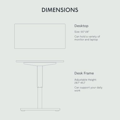 FLEXISPOT EN2 55"x28" Standing Desk with Solid Wood Cat Bed, White - color: White Top + White Frame, size: 55x28 | Cat Bed