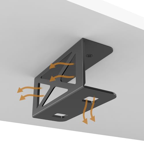 Under Desk Laptop/Mini PC Storage Mount,CPU Holder,Compatible with Dell OptiPlex,Mac Book,Mac mini and More. (Pack of 2) - size: 8.32 cubic inches (Pack of 2)