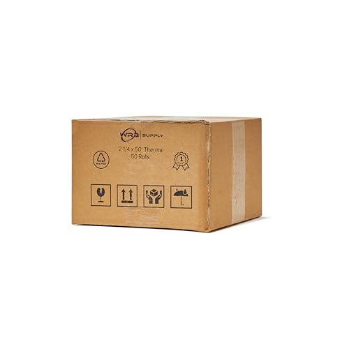 Thermal Paper 50 Rolls Of 2 1/4" x 50', Fits Most Credit Card Machines Register - size: 2-1/4" x 50' Thermal