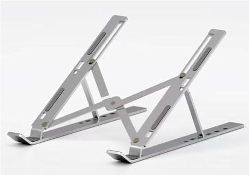 16 Inches Aluminum Alloy Laptop Stand with Fan, Height Increasing Heat Dissipation Computer Stand, Multi-Angle Adjustment