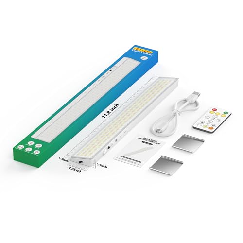12" Under Cabinet Lights Wireless Rechargeable, Motion Sensor, 1Pack, White - color: White, size: 1Pack
