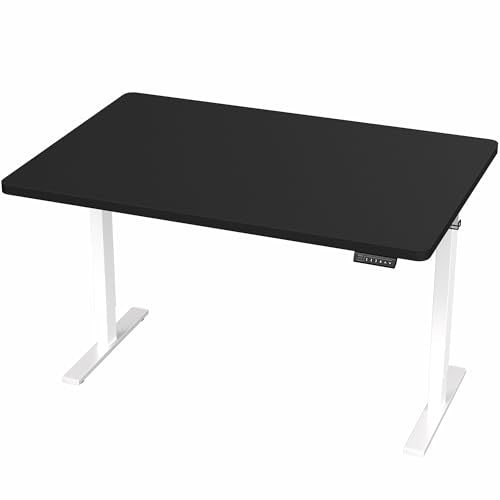 VIVO Black 48 x 30 in Standing Desk, DESK-KIT-1W5B - color: Black Top / White Frame, size: 48 x 30-inch