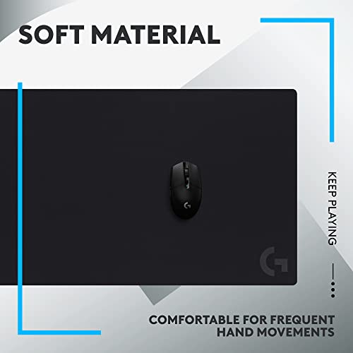 Logitech G840 XL Cloth Gaming Mouse Pad (900x400x3) - Black - size: XL, style: Cloth
