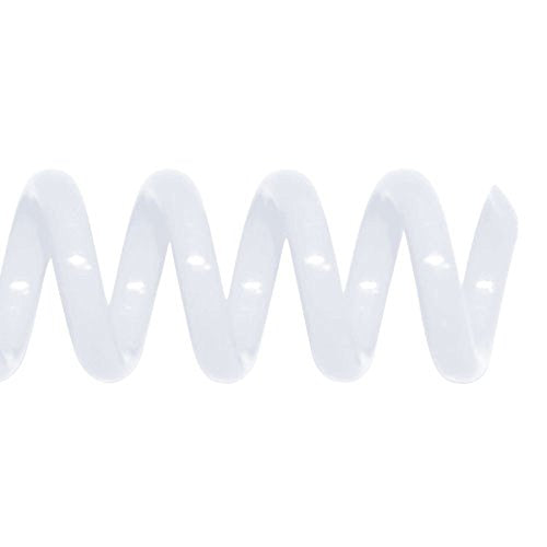 14mm (9/16 in.) Spiral Binding Coils for Reports, Presentations and Proposals | 4:1 Pitch | 12 in. Length | White | 115 Sheets Binding Capacity | 100 Pack - color: White