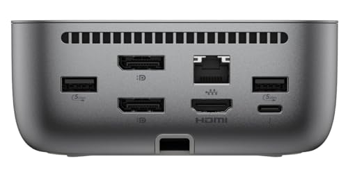 HP 100W Thunderbolt 4 Dock Port Replicator Bundle with DKZ Hub (Universal Thunderbolt/USB-C Docking Station, Single Cable for Charging, Data Transfers to Any Brand Laptop) - style: 100W Thunderbolt 4