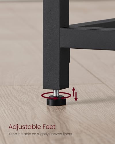 VASAGLE Computer Desk, Gaming Desk, Home Office Desk, for Small Spaces, 19.7 x 39.4 x 29.5 Inches, Industrial Style, Metal Frame, Black ULWD041B56 | Gaming Desk, Home Office Desk, Modern Basic Style, Steel Frame, Ebony Black, BARNET Collection ULWD041B56