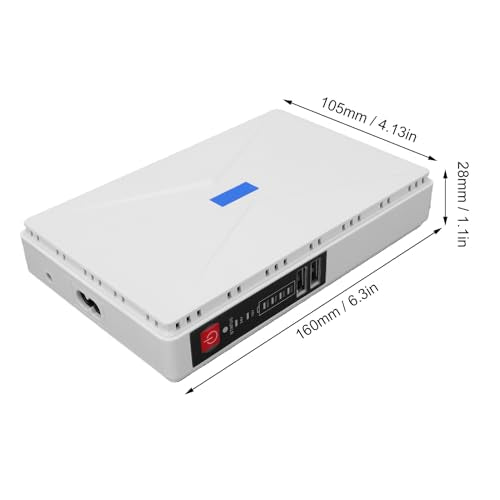 LICAEVEY Mini UPS 8800mAh Battery Backup Uninterruptible Power Supply for WiFi Router, DC Router Backup Battery, Protection for Modem Internet, Home Office Security System (US Plug)