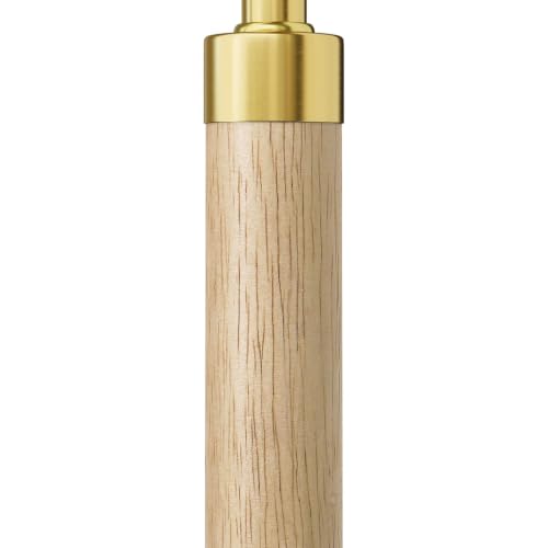 Real Wood Floor Lamps for Living Room Bedroom, 62" Mid Century Modern Lamp - color: Natural & Gold