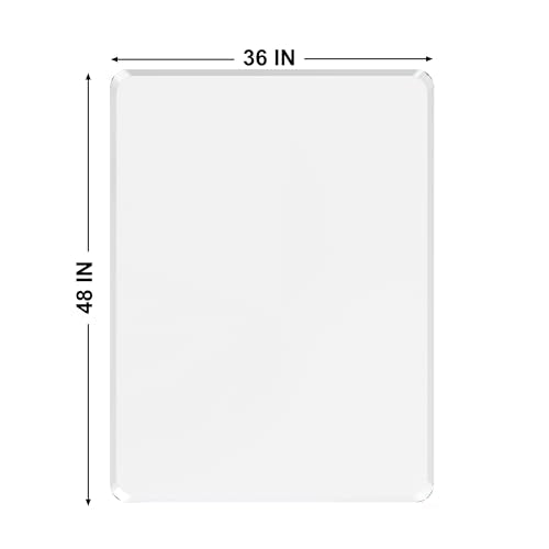 MESAILUP Beveled Edge Office Chair Mat for Carpet or Hardwood Floor-36”x48” - size: Beveled Edge-36"x48"