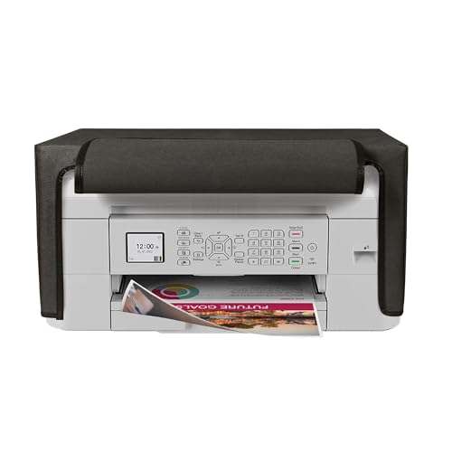 kwmobile Dust Cover Compatible with Brother MFC-J1010DW - Printer Case - Fabric Protector Cover - Dark Grey