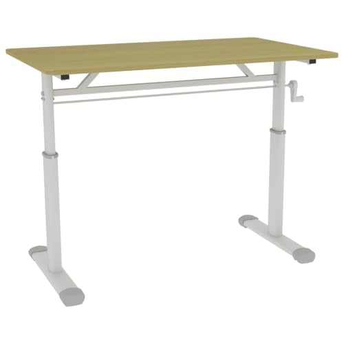 40x24 Inch Height Adjustable Standing Desk - color: Wood, size: 23.6 × 39.37