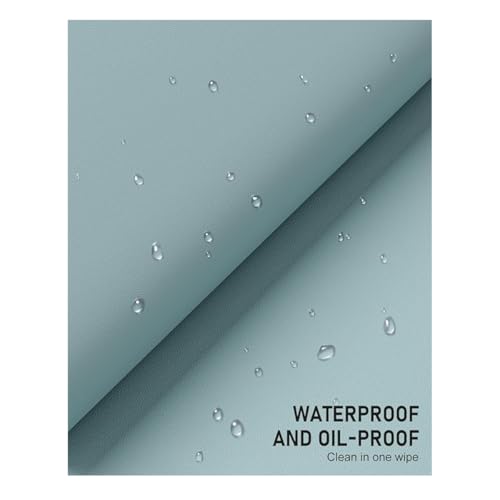 Desk Pad, Leather Non-Slip Laptop Computer Desk Keyboard Mat, Table Protector Blotter Mat, Large Mouse Pad (23.6" x 11.8")-Light Blue - color: Light Blue