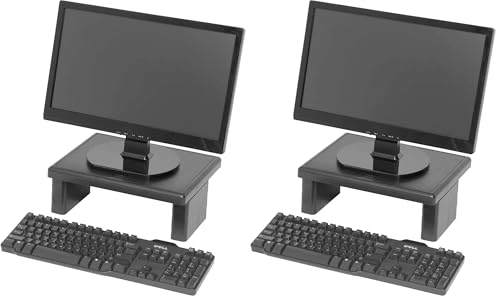 DAC MP-107 Stax LCD/TFT Height Adjustable Monitor Riser (Pack of 2) - size: 1 Count (Pack of 2)