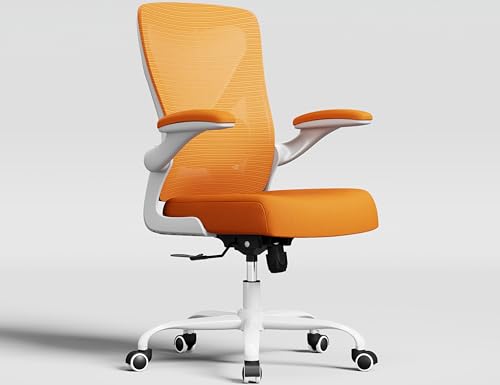 Ergalithic Office Chair: Mesh Ergonomic Desk Chair with 3D Lumbar & Swivel - color: Orange, size: Pack of 1