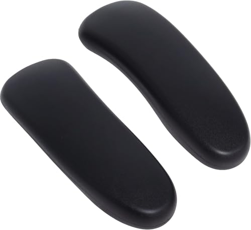 Office Chair Arm Pads for Aeron Chair Graphite, Polyurethane, 2 Pack | Replacement for Herman Miller Classic Aeron Chair, Graphite Finish, Comfortable Desk Armrest Pads