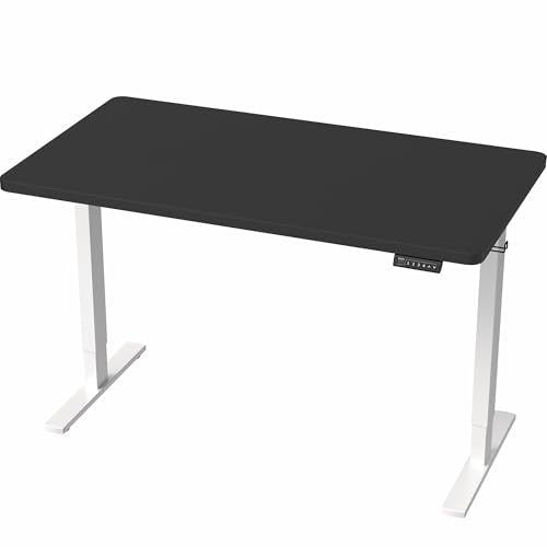 VIVO Black 43 x 24 in Standing Desk, DESK-KIT-1W4B - color: Black Top / White Frame, size: 43 x 24-inch