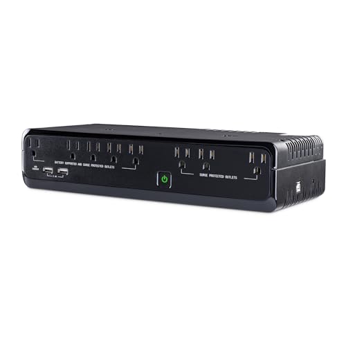 CyberPower SL700U Standby UPS Battery Backup and Surge Protector | Surge Protector, 700VA/370W, 8 Outlets, Slim Profile, UL Certified - size: 700VA, style: Slim