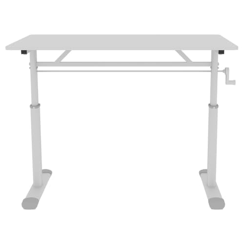 40×24 Inch Height Adjustable Standing Desk - color: White, size: 23.6 × 39.37