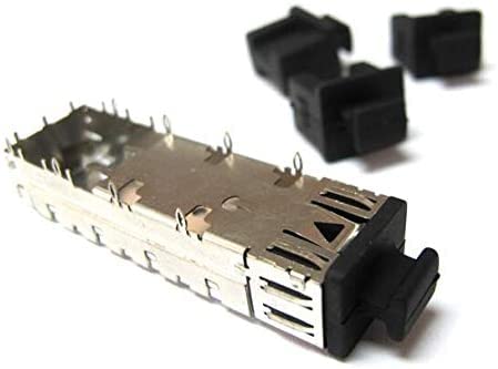 Heyiarbeit 20pcs Silicone SFP-B Cap Port Cover Anti Dust Stopper Plug Cover Protector Cap for End Computer Digital Socket Printer Black Tone - size: SFP-B Black 20PCS