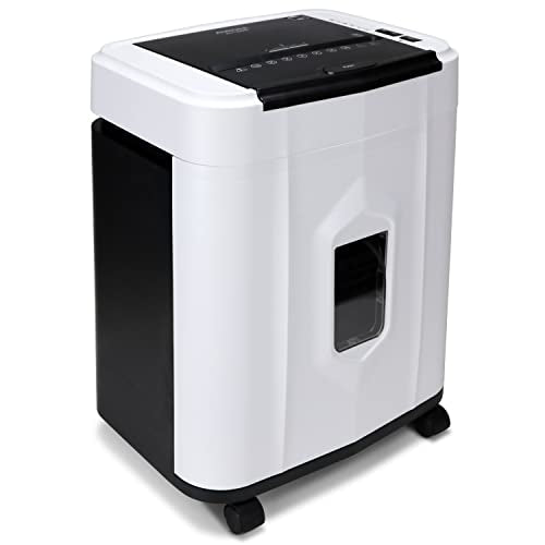Aurora AU120MB 120-Sheet Auto Feed High Security Micro-Cut Paper Shredder / 30 Minutes (White/Black) - style: 120-Sheet AutoFeed MicroCut (White)
