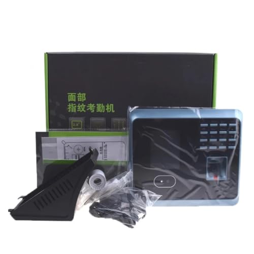 WiFi Biometric Fingerprint Face Recognition Time Attendance Machine System with Keyboard Facial Time Clock(UF100-IC,English,UK Plug) - color: Uf100-ic, size: English