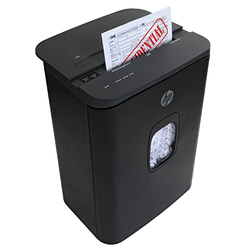 HP - Micro Cut Paper Shredder, 16-Sheet with Slide Top for Office - size: 16 Sheet