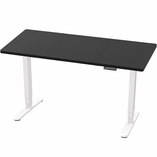 VIVO Black 60 x 24 in Standing Desk, DESK-KIT-2W6B - color: Black Top / White Frame, size: 60 x 24