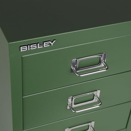 Bisley 3-Drawer Steel MultiDrawer Cabinet - Olive Green - color: Olive Green, size: 3 Drawer