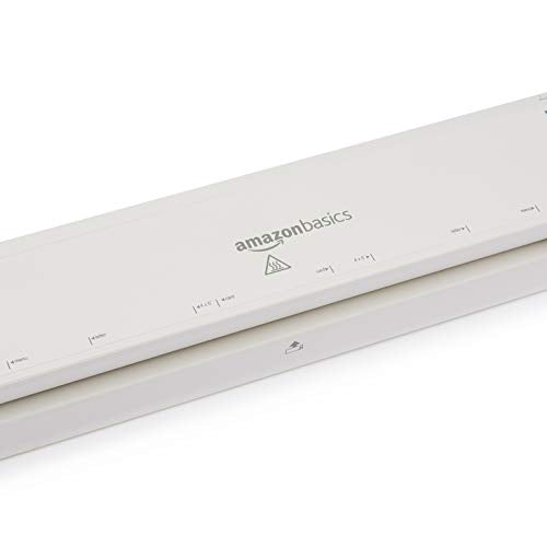 Amazon Basics 12-Inch Thermal Laminator Machine, Easy to Use for Home Office or School, White - size: 12-Inch