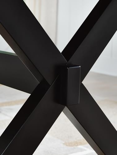 Signature Design by Ashley Farmhouse Counter Height Dining Table, Brown - style: Counter Table