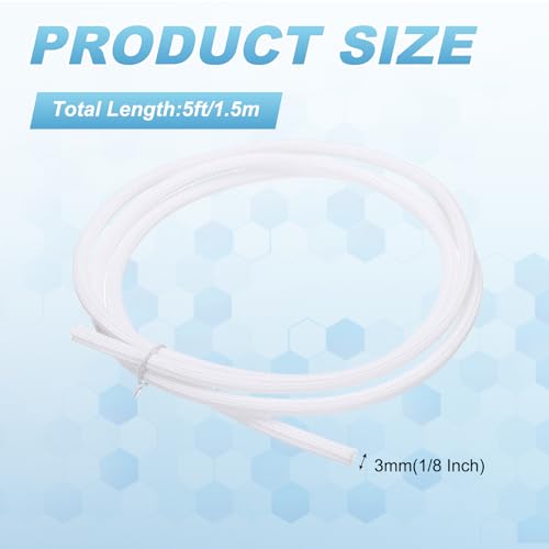 MECCANIXITY Split Sleeve Wire Loom 1/8" 5Ft White Self Wrapping Braided Sleeve UL94-V2 Fireproof PET Sleeving for Automotive, Home Cable Management - color: White, size: 1/8" x 5Ft