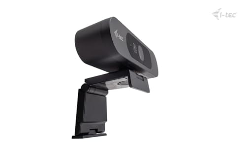 i-tec Solomon 900 PRO Webcam 4K with Automatic Framing (Auto Framing) for Tracking the Active Speaker, Wide Dynamic Range (WDR) and Two Integrated Microphones