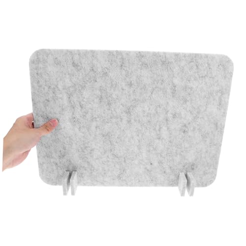 Lurrose Acoustic Desk Divider with Freestanding Design Noise-reducing Felt Panel for Office and Classroom Use Easy Installation Lightweight Gray Color