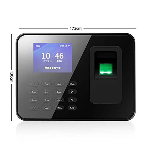 Clocking in Machine, ZK301 Fingerprint Time Attendance Machine Biometric Employee Time Clock Time Clocks for Employees Small Business