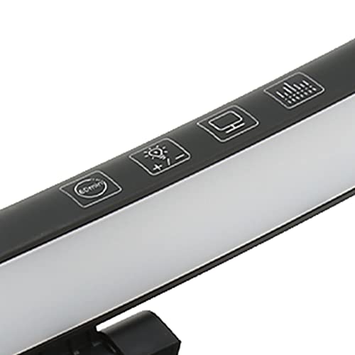 Computer Monitor Lamp, Asymmetric Optical Design Eye Protection LED Task Light Bar with Touch Dimming for Curved Monitors Office Study Gaming
