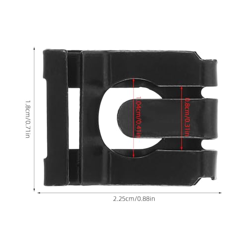 30pcs Gas Lift Retaining Clip for Office Chair - M10 Anti-Vibration Shaft Retainer for Pneumatic Cylinder Base Locking, Furniture Hardware - size: 2.25X1.80X0.60CM