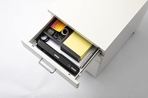 Epson ES-60W Wireless Compact Lightweight Sheetfed Mobile Color Document Scanner in Retail Packaging