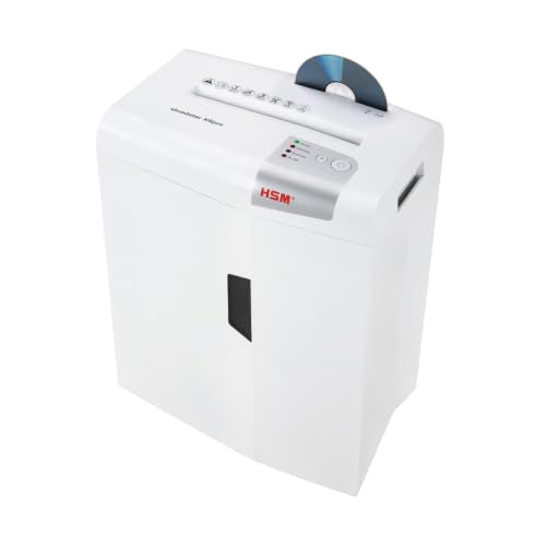 HSM shredstar X6pro, 6-Sheet Micro-Cut Paper/CD/Card Shredder, P-5 Security Level, 5.3 Gallon, White - size: 6 sheet, style: micro cut