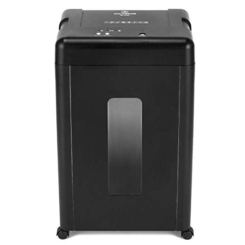 WOLVERINE SD9520 P5 Super Micro Cut Shredder, 15-Sheet, 2x10mm, 8Gal, Black | P-5 Super Micro Cut | 2×10mm | 15-Sheet | 12.5ft/min | 56dB | 8Gal | CDs | Induction Motor | ETL Listed - size: 15-Sheet Level P5-Black
