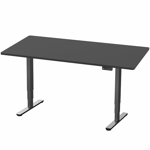 VIVO Black 71 x 36 in Standing Desk, DESK-KIT-2B7B-36 - color: Black Top / Black Frame, size: 71 x 36