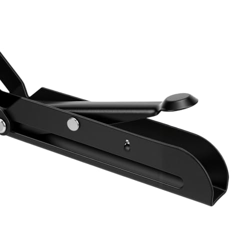 2 Pcs Desk Keyboard Tray Support Bracket, Cold Rolled Steel Clamp On Foldable Bracket for Office Desktop Space Saving